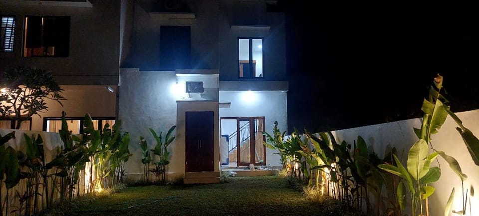Property building, Night, Garden view