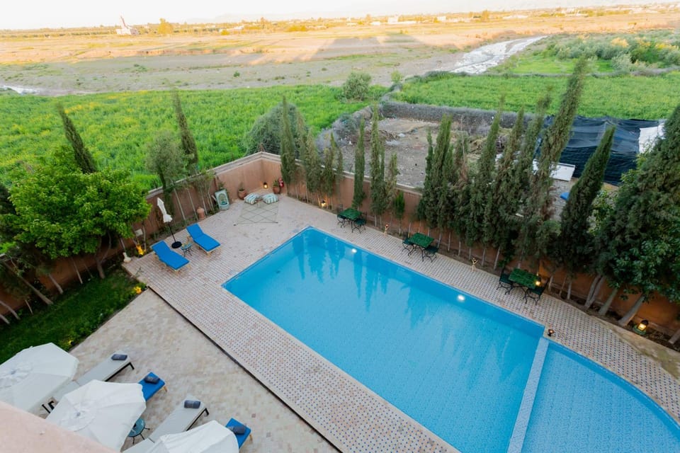 Spring, Day, Natural landscape, Bird's eye view, Pool view, Swimming pool, sunbed