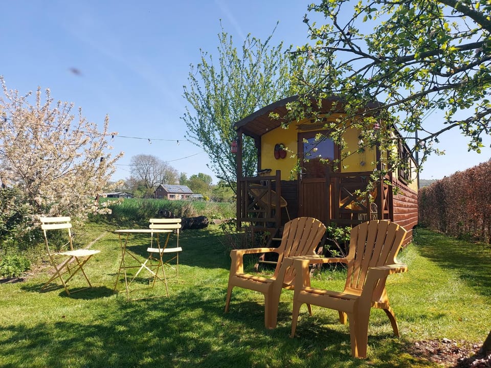 La roulotte de Mouni Nature lodge in Wallonia, Belgium