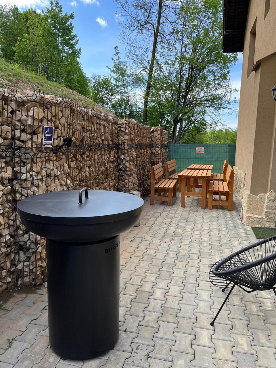 Balcony/Terrace, fireplace