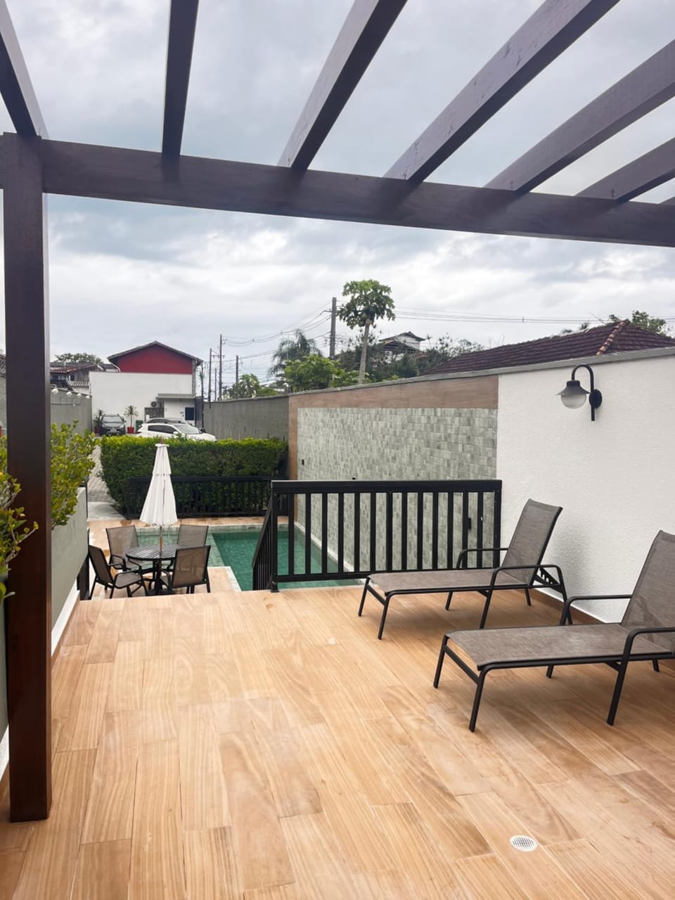 View (from property/room), Seating area, Swimming pool, sunbed