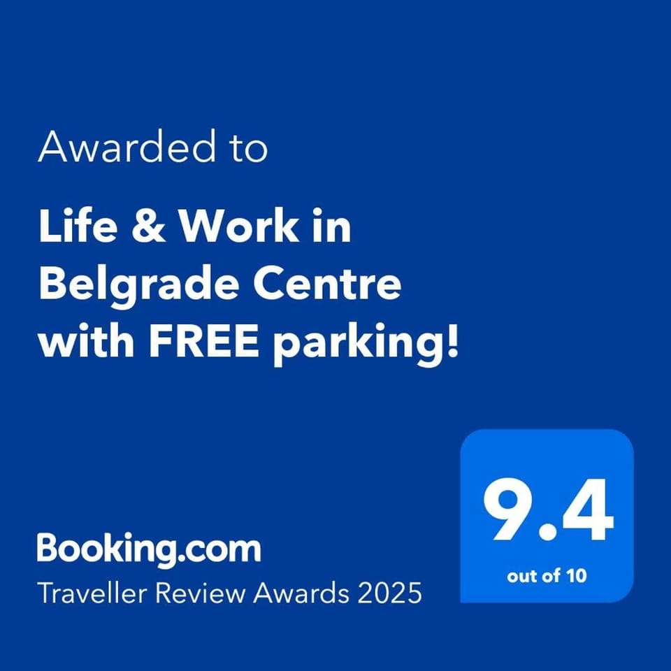 Life & Work in Belgrade Centre with FREE parking! Apartment in Belgrade