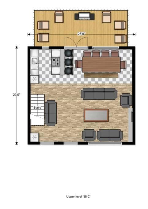 Tequila Sunrise Big Space Lots of Fun Hot Tub Chalet in Grey Highlands