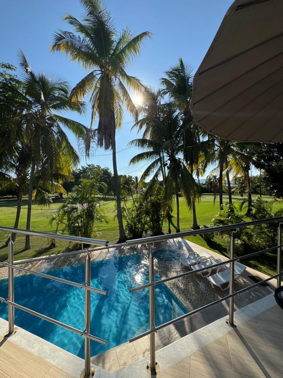 Natural landscape, Pool view, Swimming pool