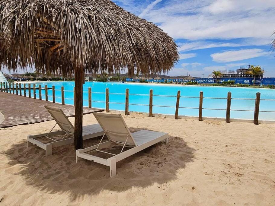 Pool view, sunbed