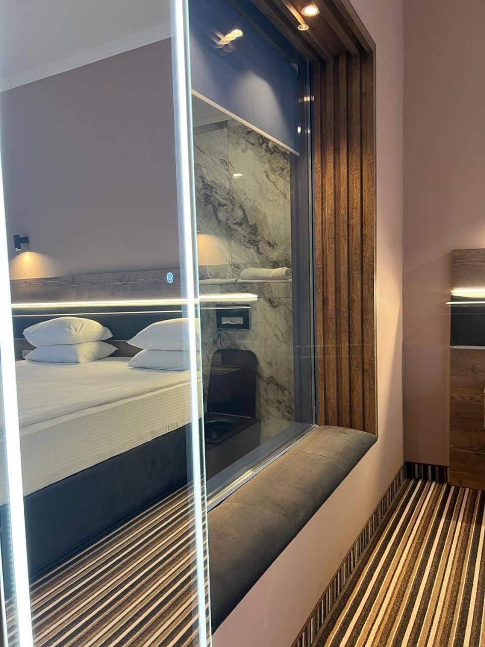 Bed, Photo of the whole room, Bedroom, bunk bed, wardrobe