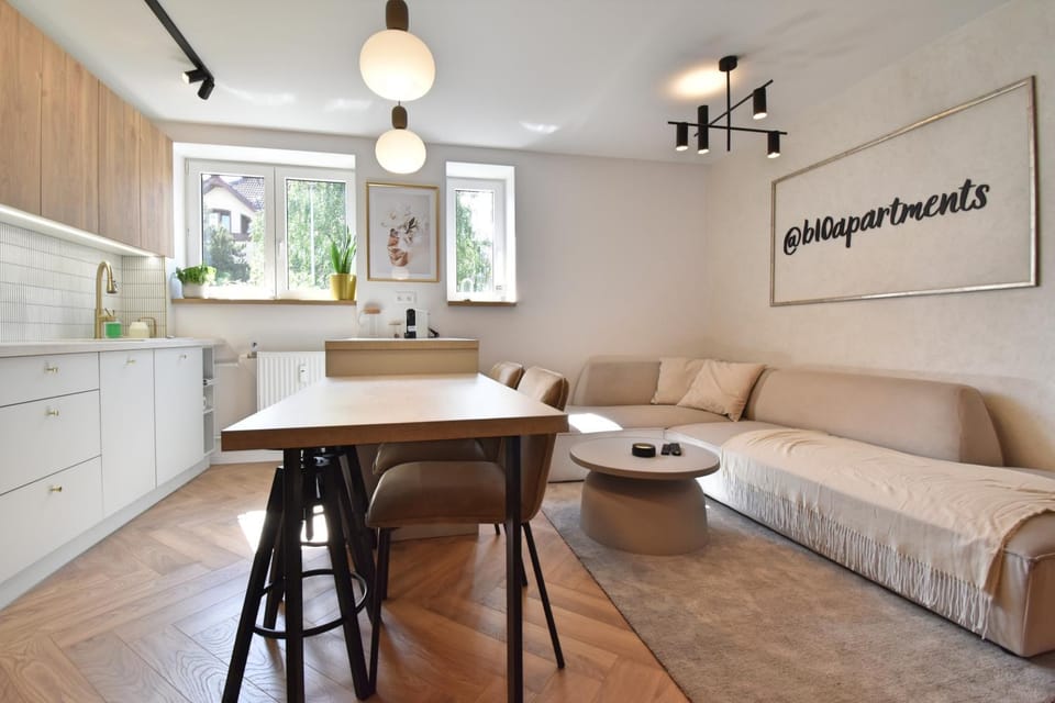 Living room, kitchen