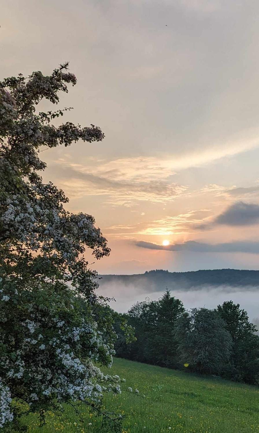 Nearby landmark, Natural landscape, Sunset