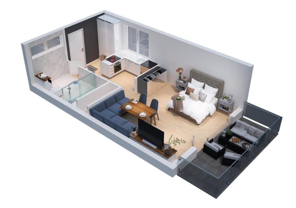Property building, Living room