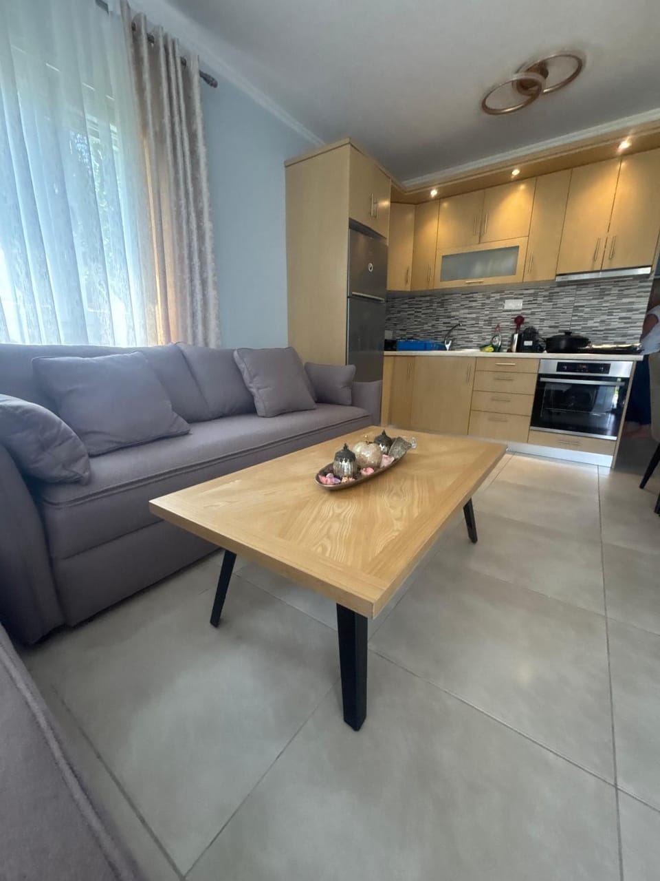 Kitchen or kitchenette, Living room, Seating area, Dining area, minibar, pet friendly, stove