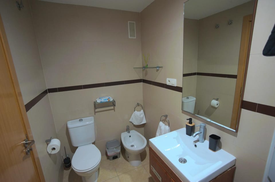 Toilet, Bathroom, bidet, towels