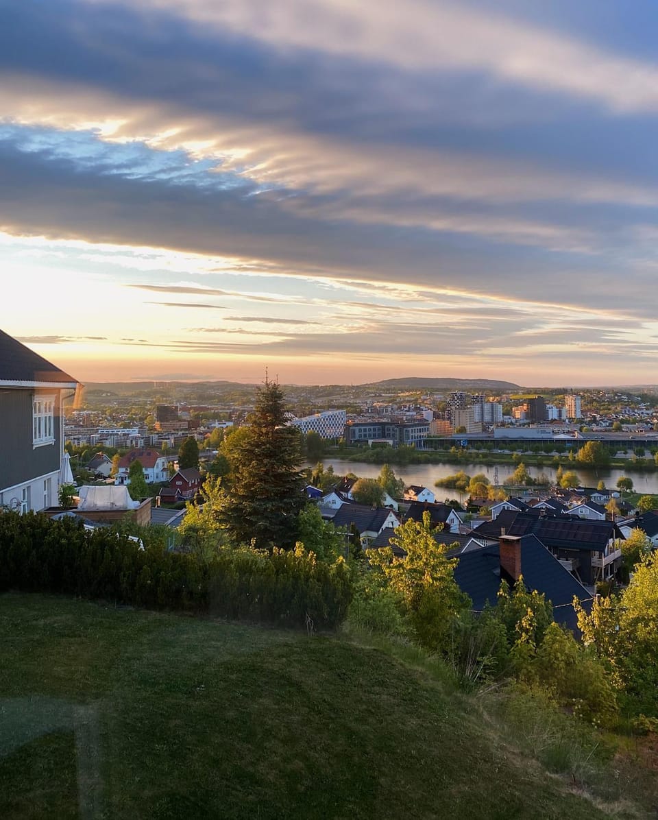 Day, Garden, City view, Sunrise