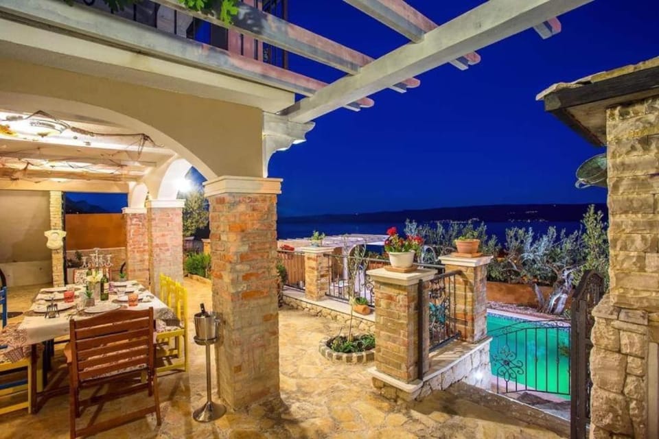 Two houses Villa Diana Jesenice with pool, sauna, playground Villa in Split-Dalmatia County