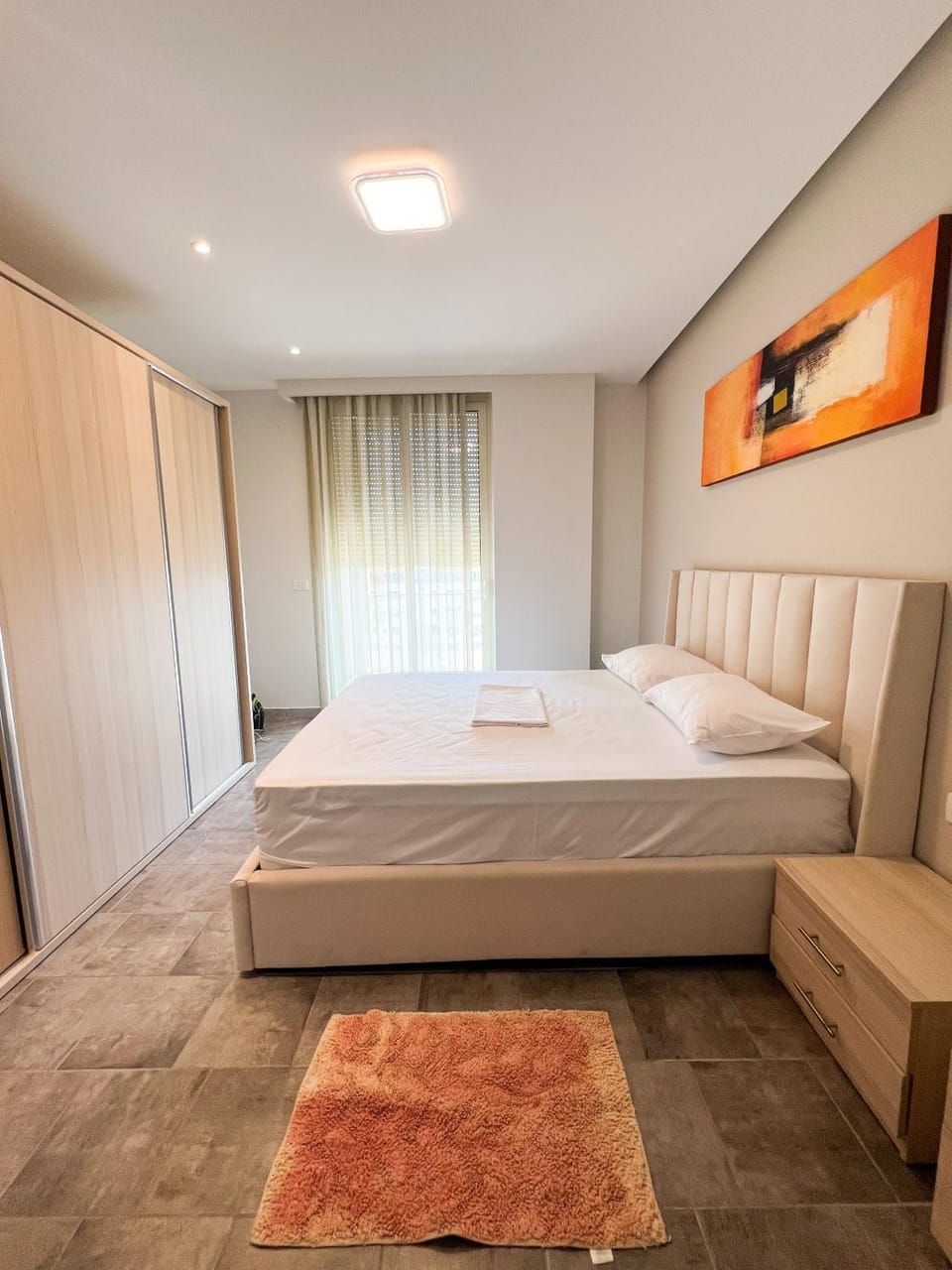 Bed, Living room, Photo of the whole room, Seating area, Bedroom, towels, wardrobe