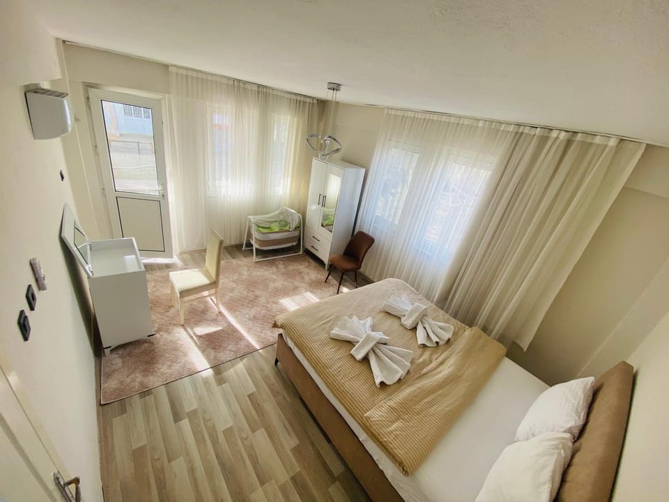 Balcony/Terrace, Bedroom, cot, wardrobe, air conditioner