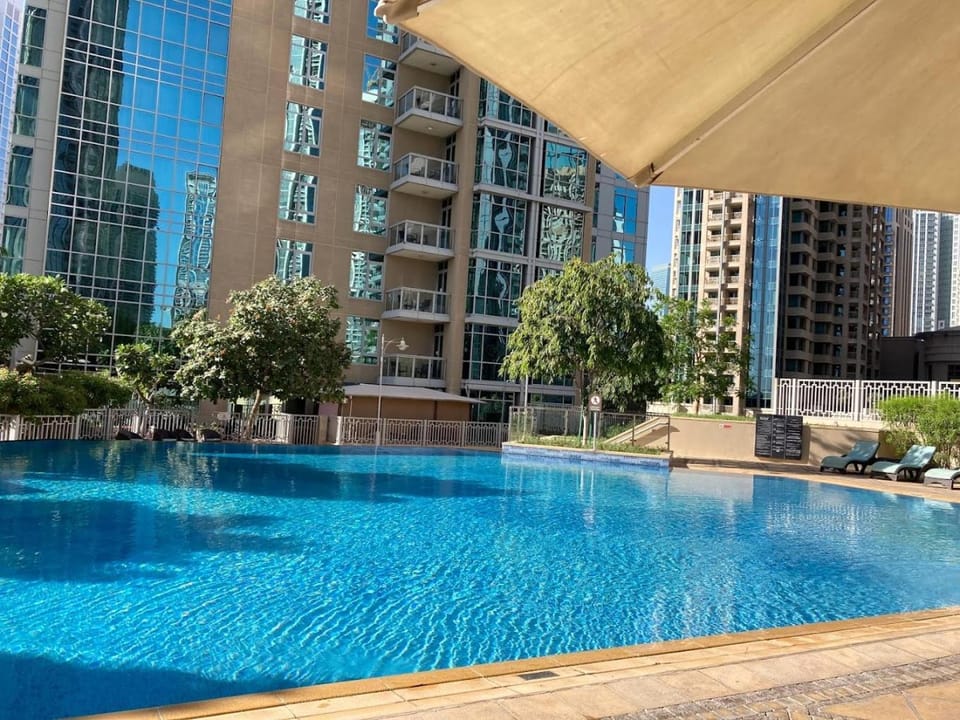 Pool view, Swimming pool, sunbed