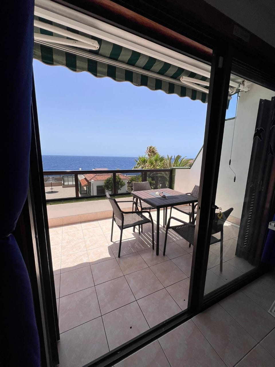 Day, Natural landscape, View (from property/room), Balcony/Terrace, Living room, Sea view