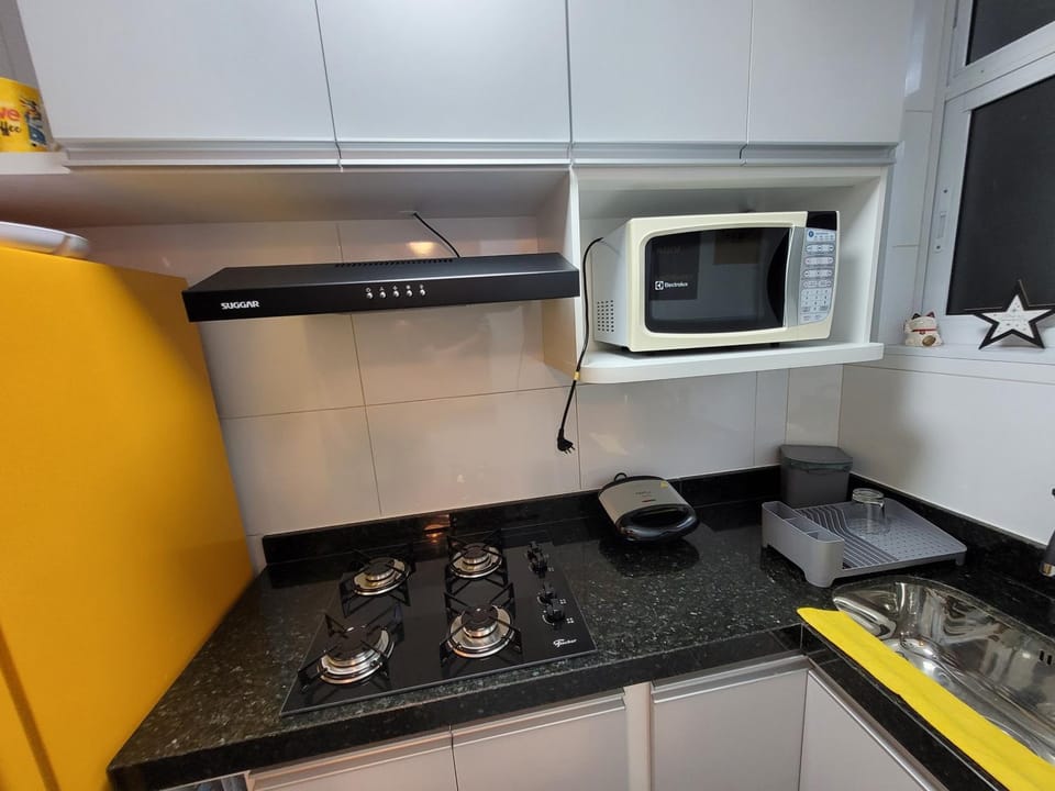 Kitchen or kitchenette, toaster
