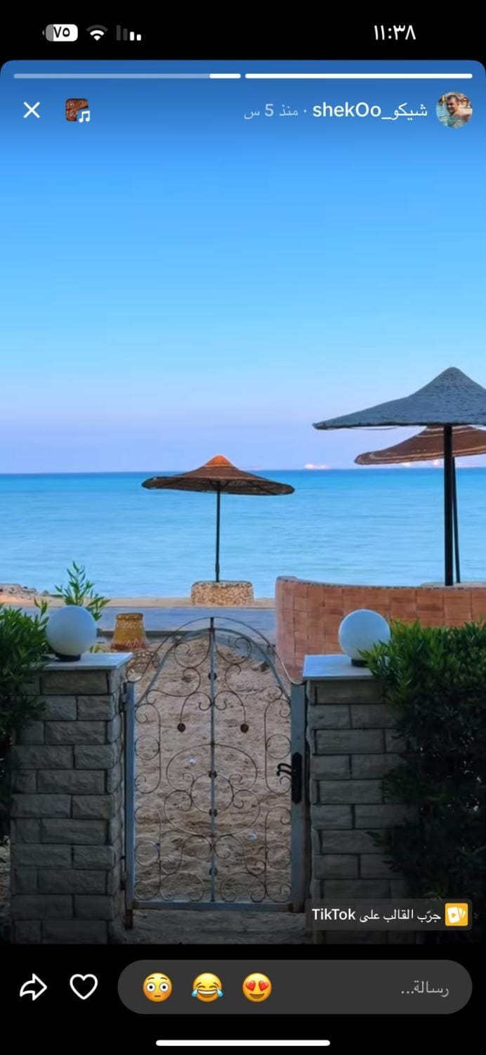شاليه سياحي مكيف صف أول علي البحر مباشره ومكيف وبحديقه خاصه Apartment hotel in South Sinai Governorate