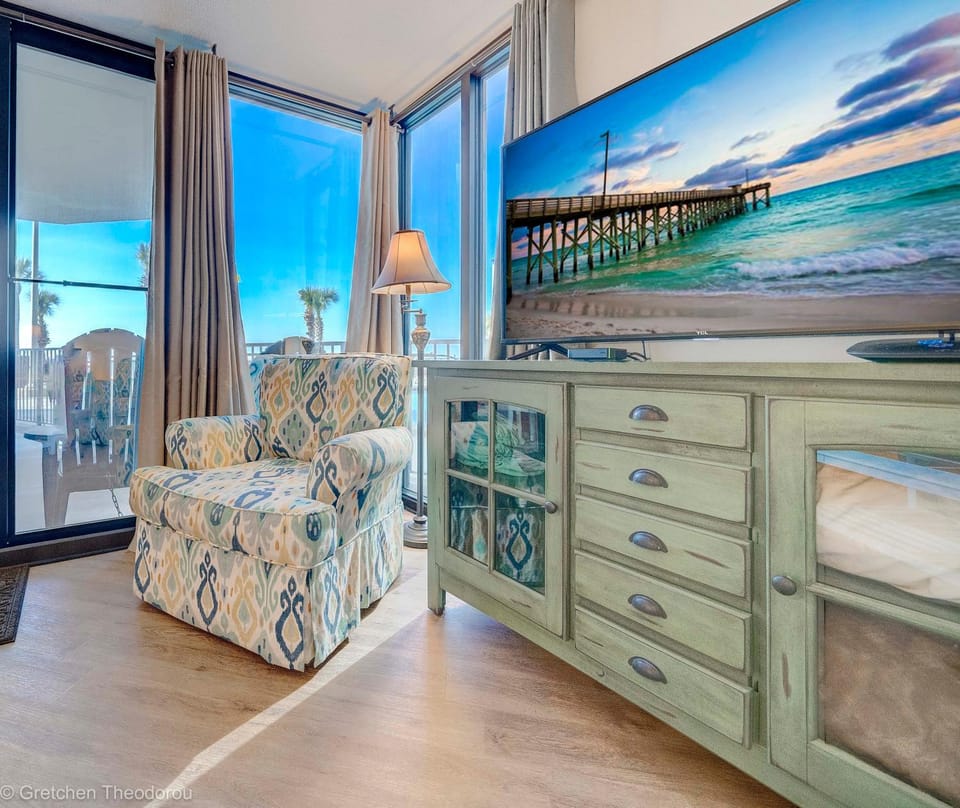 Sunbird Resort Ground Floor Gem with Ocean Views! Free Beach Chairs and Umbrella! by Dolce Vita Getaways PCB Apartment in Panama City Beach