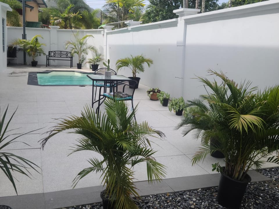 Patio, Pool view