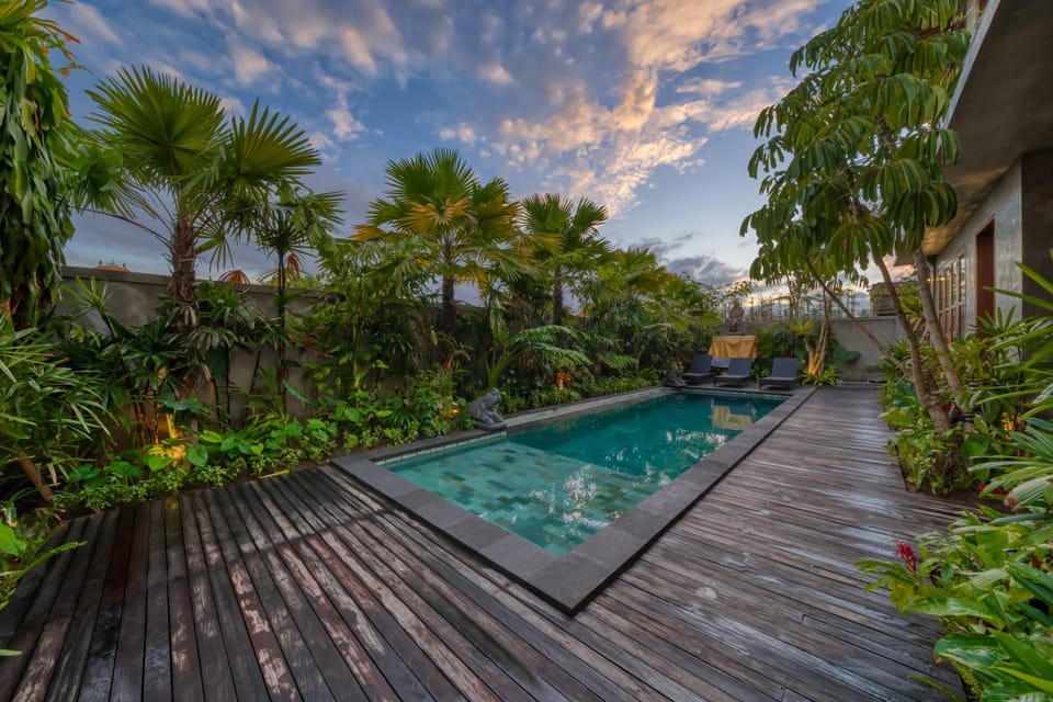 Natural landscape, Garden, Garden view, Pool view
