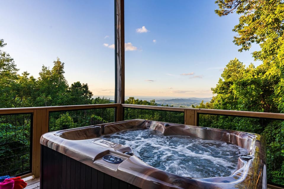 Day, Natural landscape, Hot Tub, Mountain view