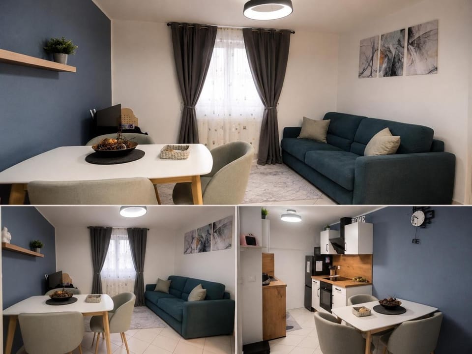 TV and multimedia, Kitchen or kitchenette, Living room, Photo of the whole room, Seating area, Dining area, minibar
