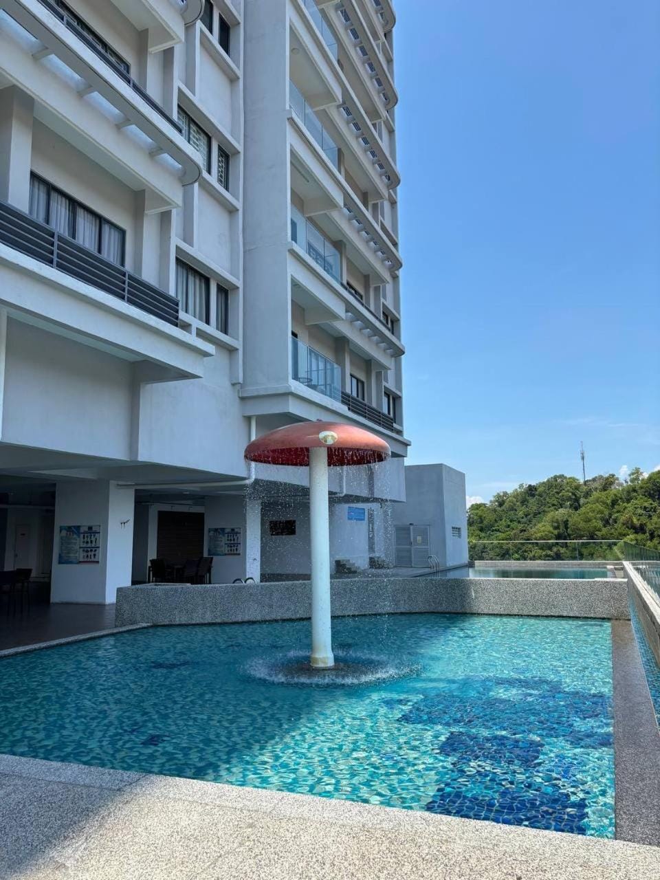 Property building, Day, View (from property/room), Balcony/Terrace, Pool view, Swimming pool, sunbed