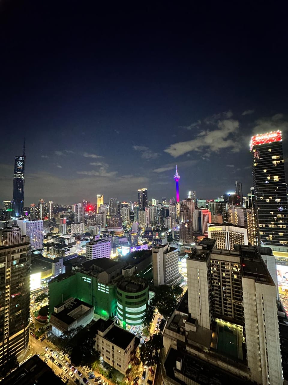 Property building, Night, City view