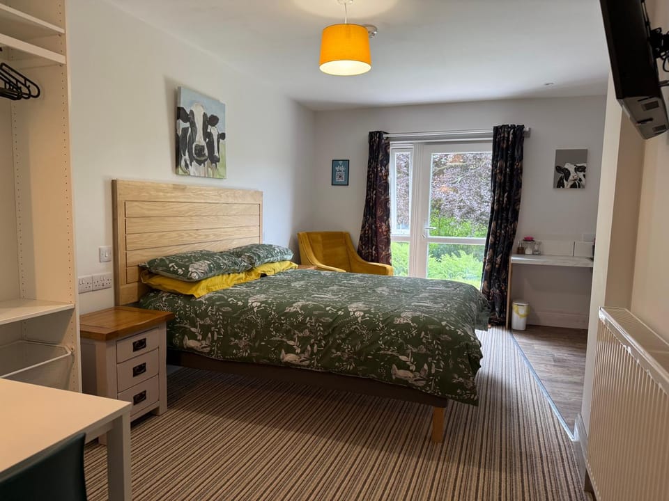 Bed, TV and multimedia, Photo of the whole room, Seating area, Bedroom, Facility for disabled guests