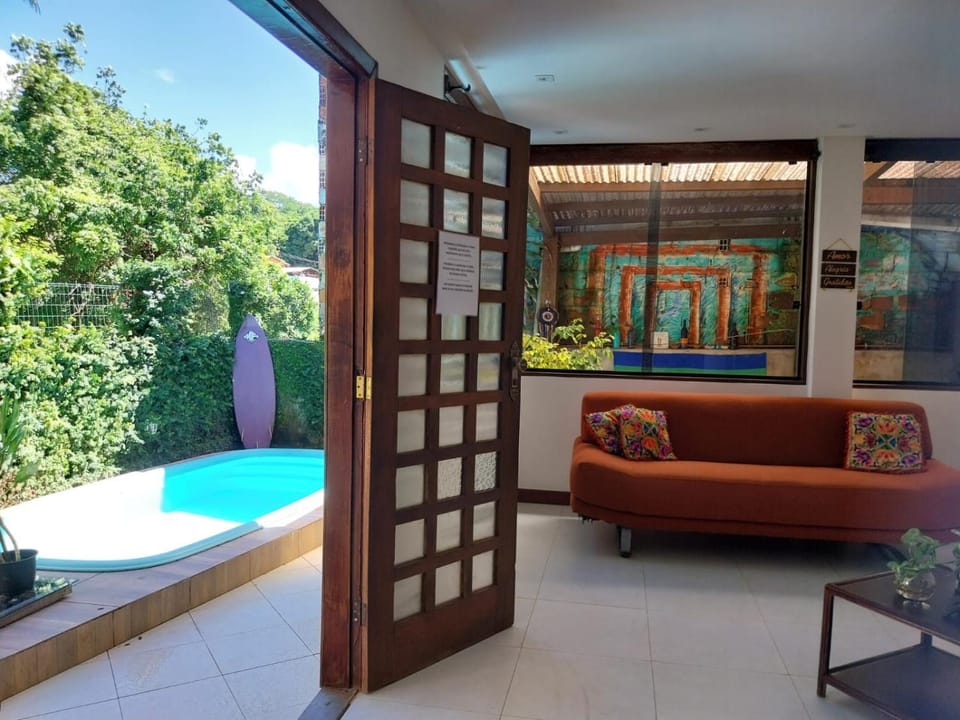 Living room, Pool view