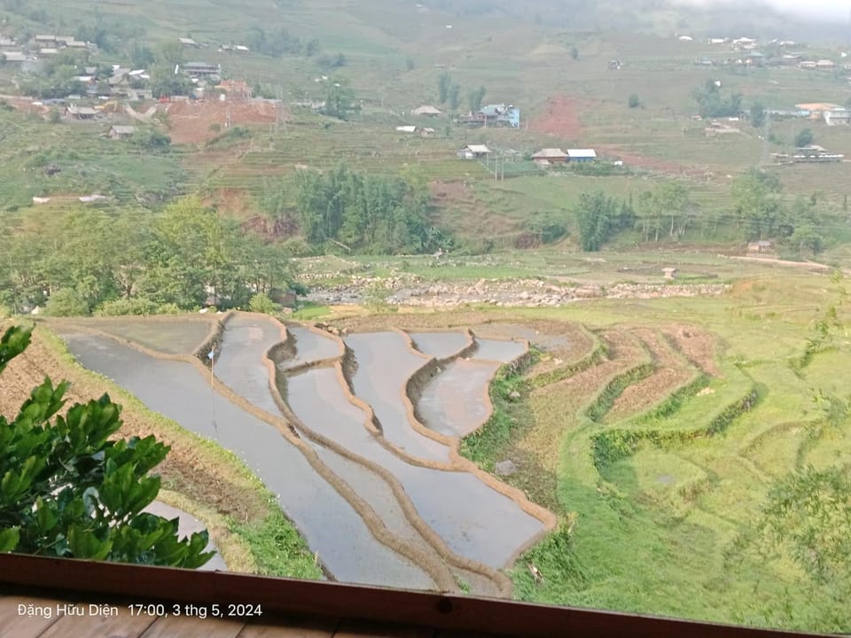 Sapa rice field view Country House in Laos