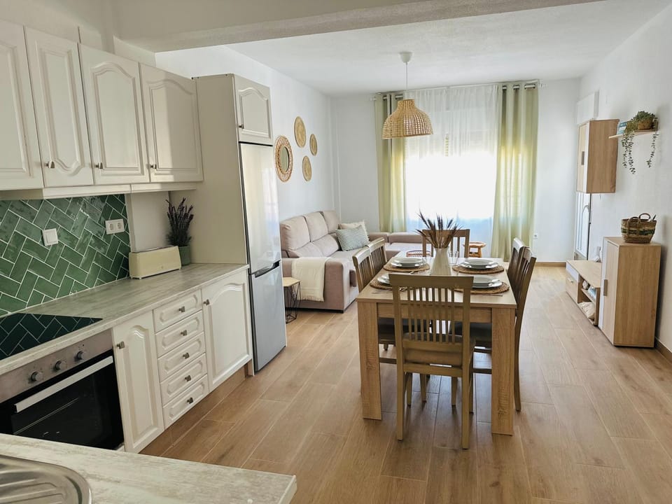 Kitchen or kitchenette, Living room, Dining area, dishwasher, minibar, oven, stove