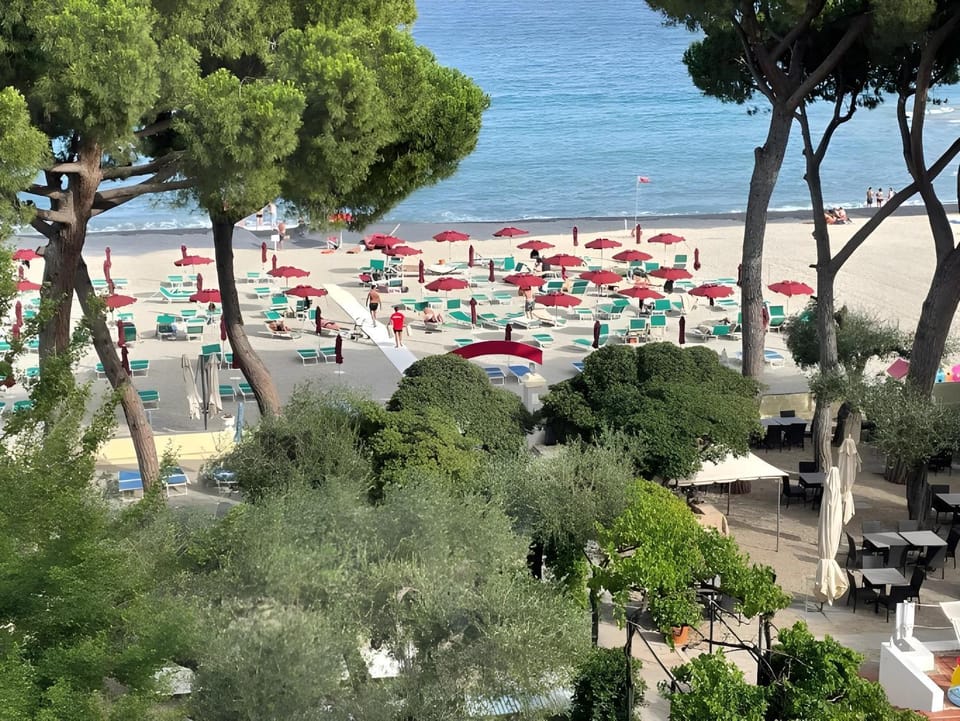 Day, Natural landscape, Beach, Sea view, sunbed