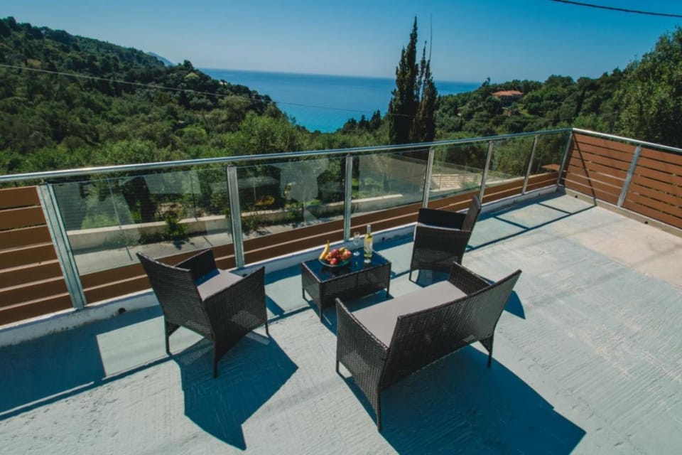 Patio, Day, Natural landscape, Balcony/Terrace, Sea view