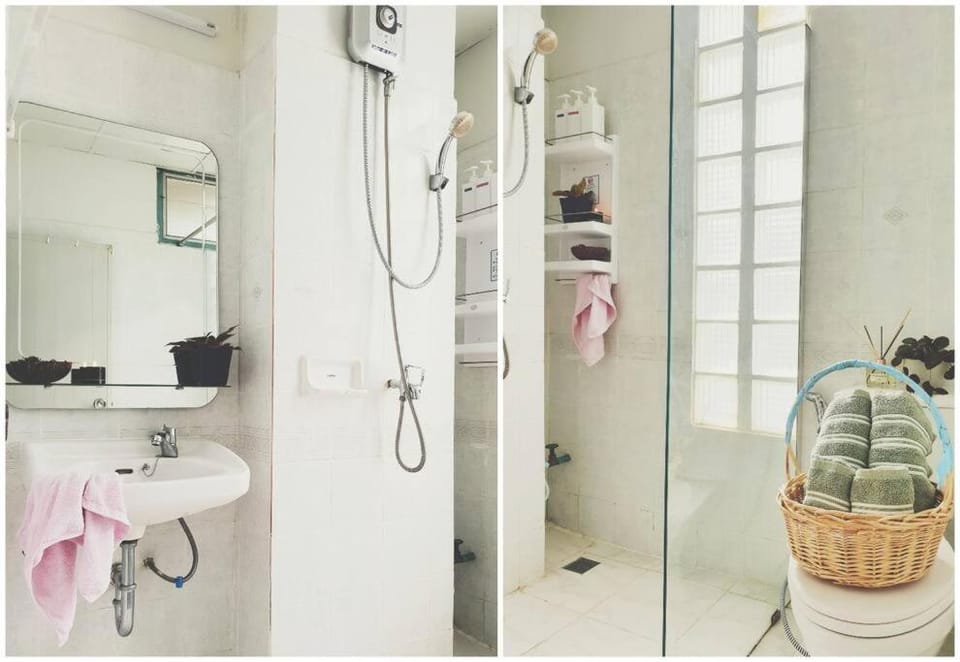 Single Beds, Private Bath & Balcony, Shared Kitchen with Local Family by Pillows & Purrs Apartment in Bangkok