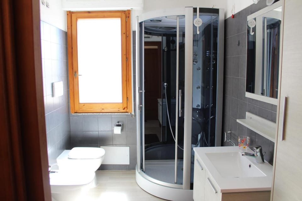 Shower, Bathroom, bidet, towels