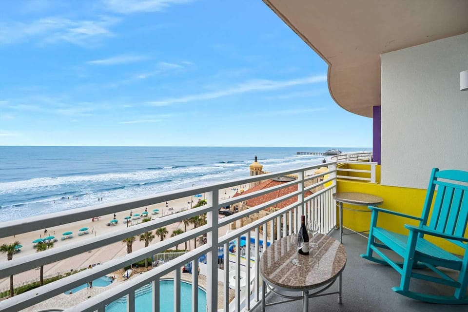 Luxury 8th Floor 1 BR Condo Direct Oceanfront Wyndham Ocean Walk Resort Daytona Beach | 808 House in Florida