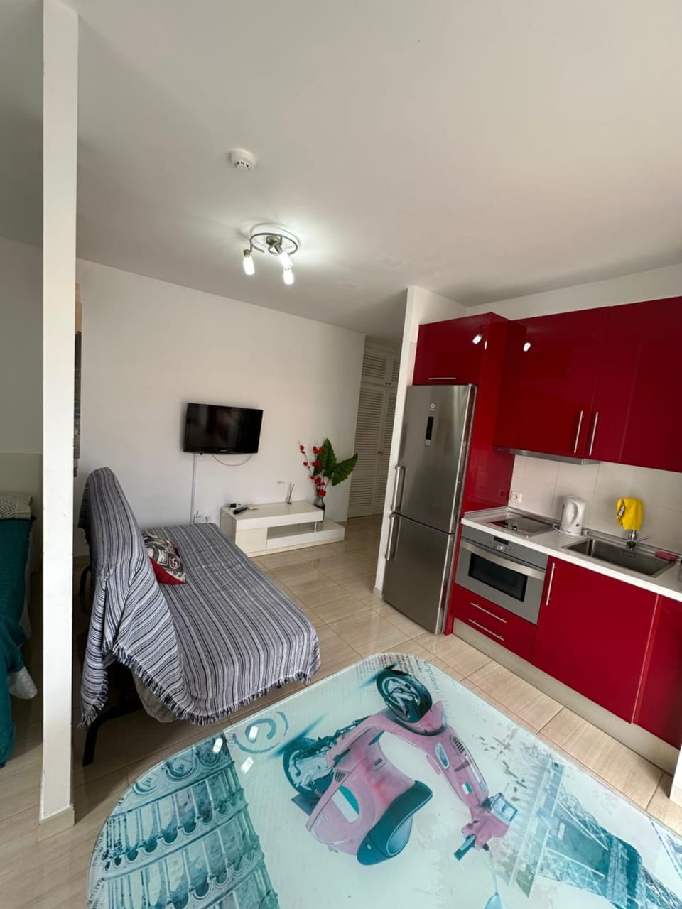 Living room, kitchen