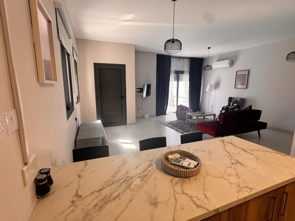 Living room, kitchen