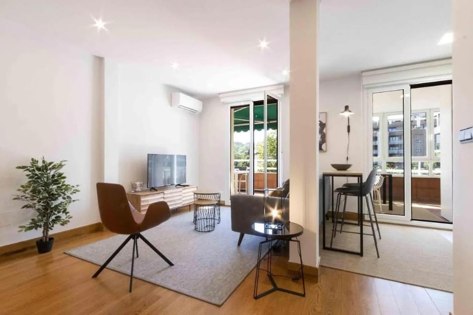 Living room, air conditioner