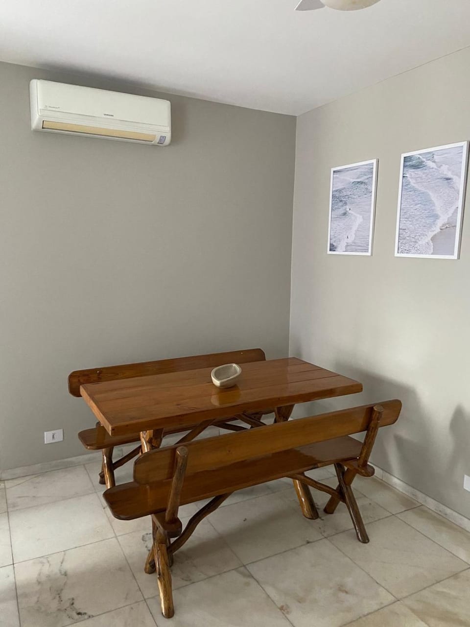 Dining area, air conditioner