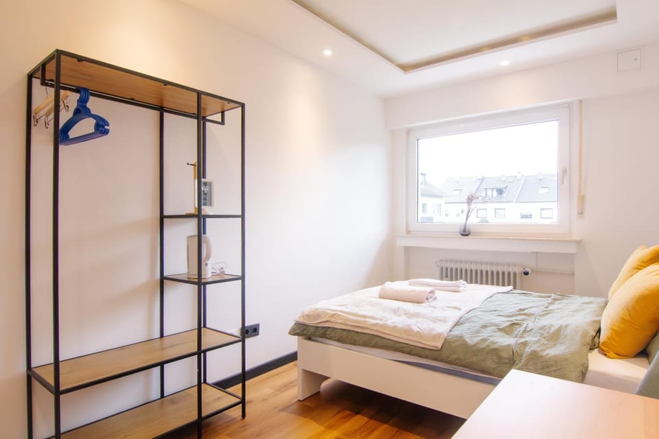 Bed, Photo of the whole room, Bedroom, towels, wardrobe