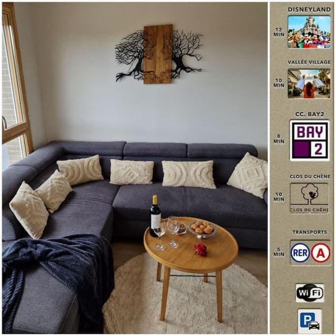 Happy Guest, 13 min Disneyland Paris Apartment in Bussy-Saint-Georges