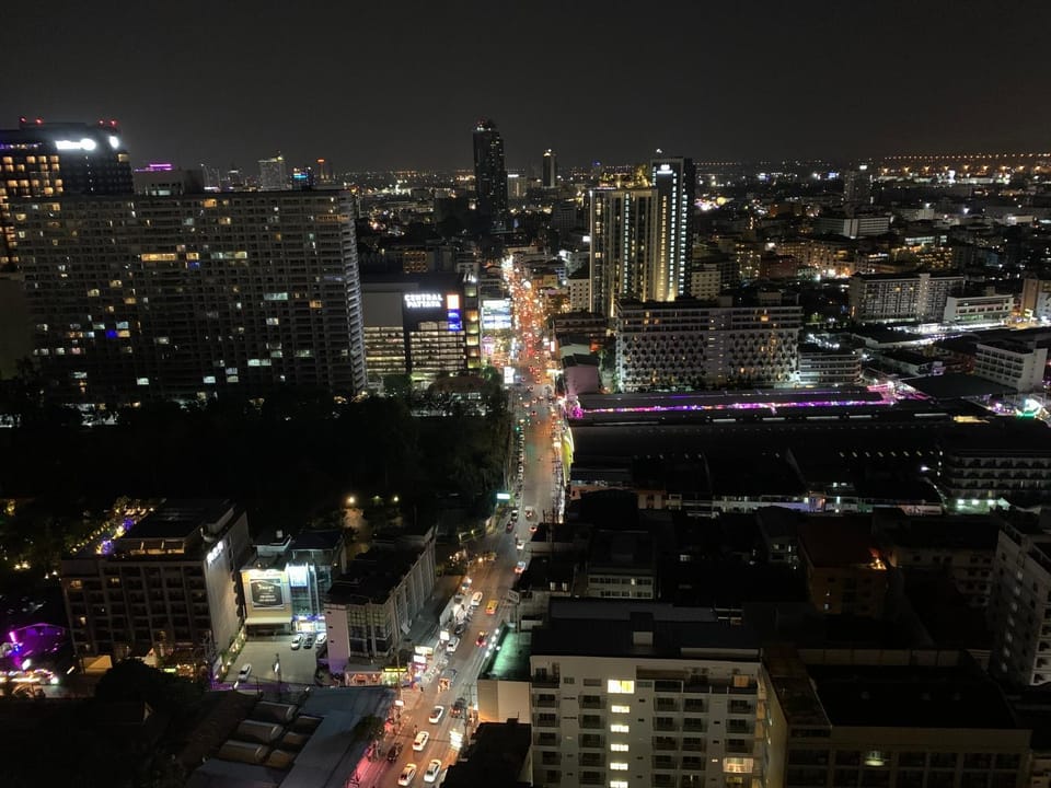 Property building, Night, Bird's eye view, City view, Street view