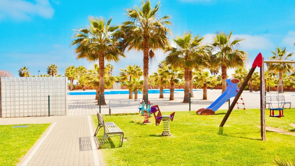 Children play ground, Garden, Garden, Swimming pool, Open Air Bath