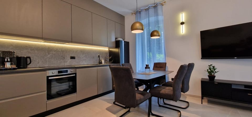 Living room, kitchen