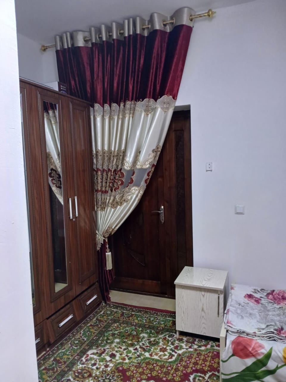 Bed, Photo of the whole room, Bedroom, wardrobe