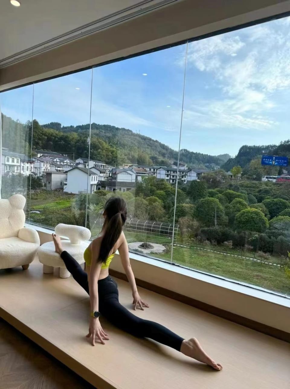 People, Natural landscape, Mountain view